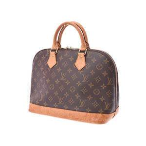 Louis Vuitton Monogram brown leather Alma handbag